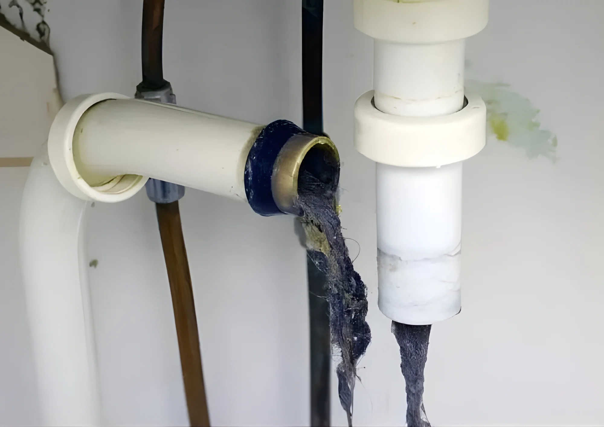 Clogged main sewer line showing blockage and warning signs for Rockwall Plumbing homeowners